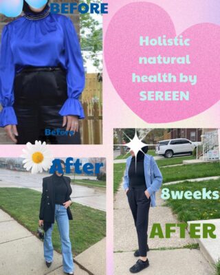 congratulations lina My client AFTER losing weight and making healthier eating choices following my advice at Holistic natural health 👏👏👏👏 ..One  of the many healthy eating habits changes that helped and keeps helping in educating clients about healthy living @holistic_natural_health in Dearborn 313 6814979 by appointment only . Real people real Weight  change story Due to healthy eating , NO DIET pills used , NO herbal supplements used to promote weight loss .... CONGRATULATIONS 🎊🎉 I am glad I was able to help .... HEALTHY OUTSIDE STARTS FROM THE INSIDE ... Before and After pic 🙏 #holistic_natural_health_by_sereen